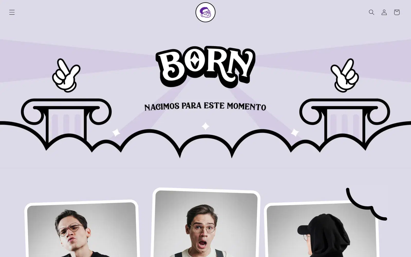 BORN drop landing page