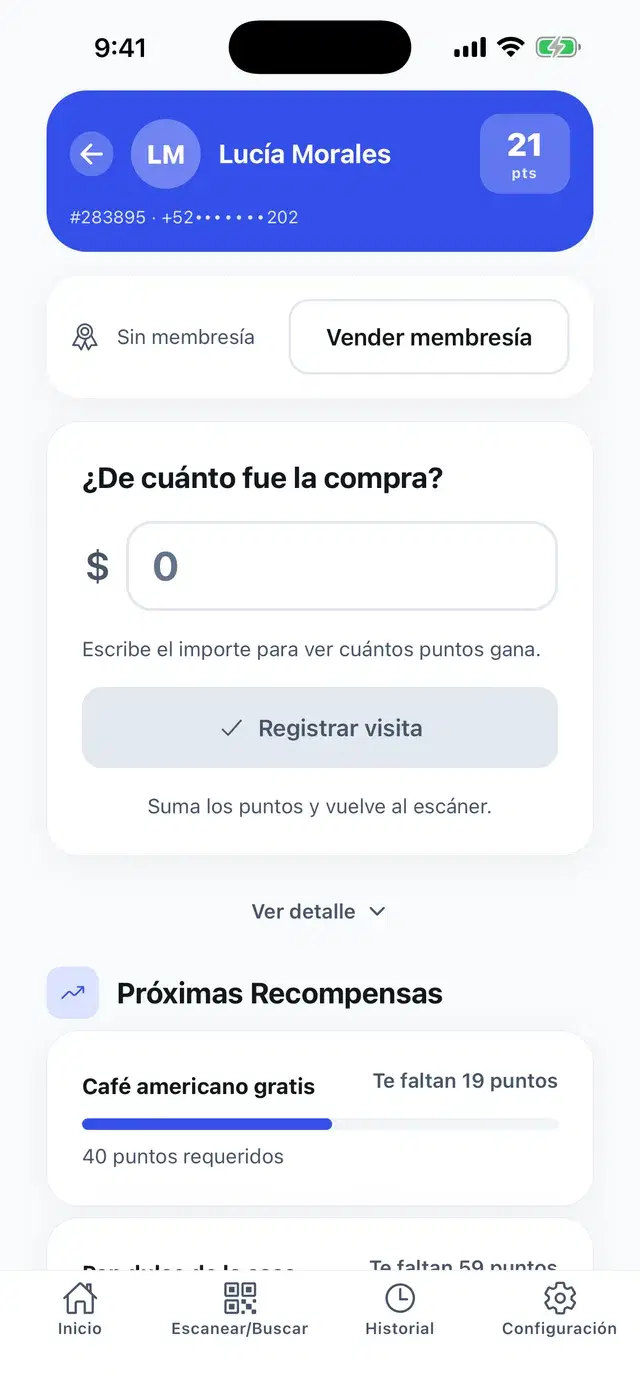 Checkout: enter the purchase amount
