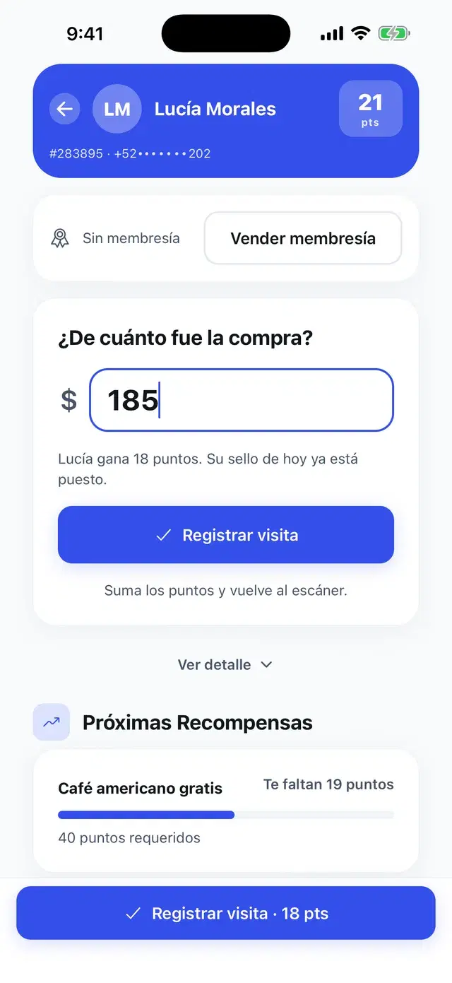 Register a purchase