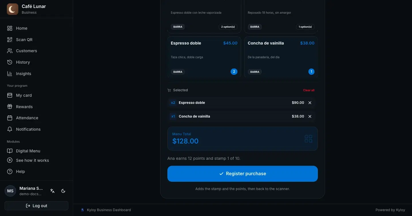 Web checkout